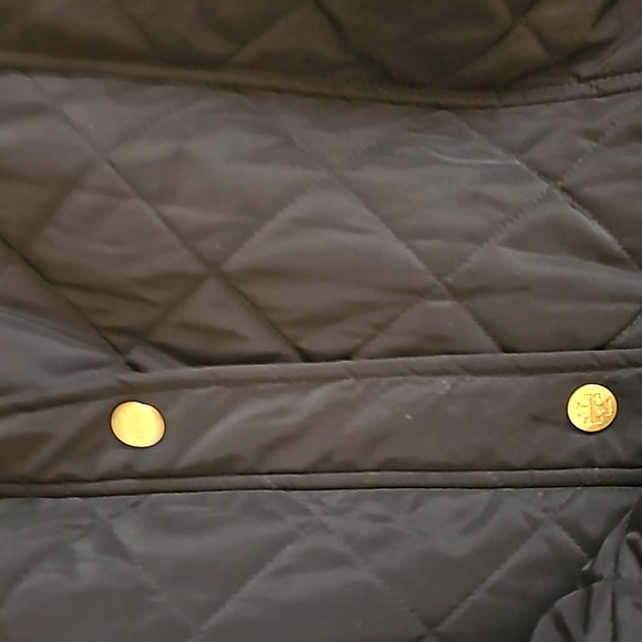 EUC Tory Burch Quilted Jacket. Size XXL Black - Picture 6 of 8